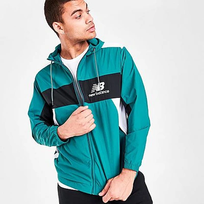 New Balance Men's Nb Athletics Higher Learning Windbreaker In Mountain Teal  | ModeSens