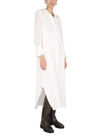 Shop Khaite Mari Dress In Bianco