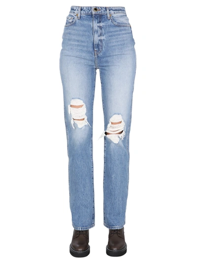 Shop Khaite Danielle Jeans In Denim