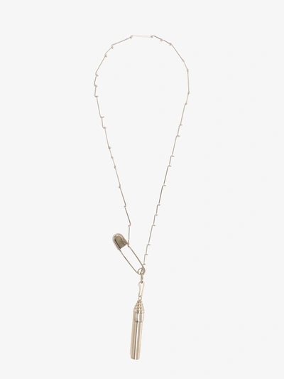 Shop Jil Sander Necklace In Silver