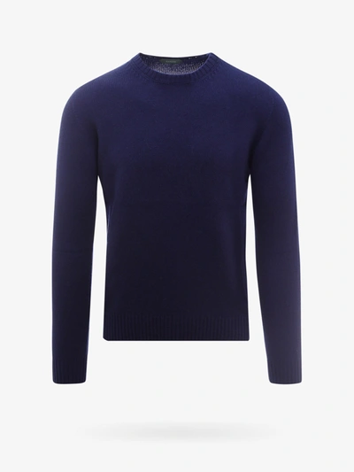Shop Zanone Sweatshirt In Blue