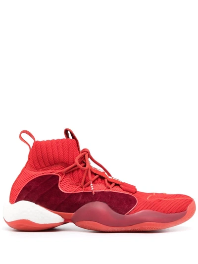 Shop Adidas Originals Pharrell X Billionaire Boys Club X Crazy Byw 'now Is Her Time' Sneakers In Red