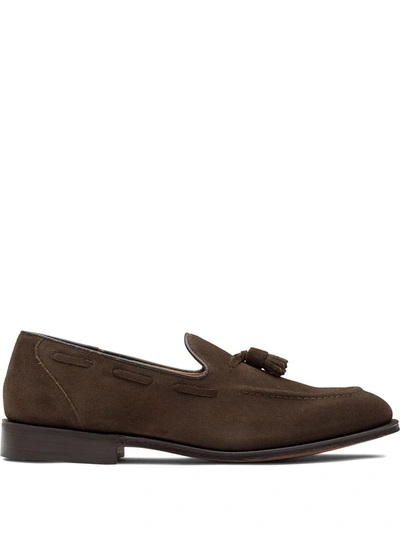 Shop Church's Kingsley 2 Suede Loafers In Brown