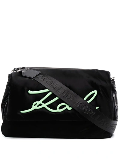 Karl Lagerfeld K/signature Soft Small Shoulder Bag In Black | ModeSens