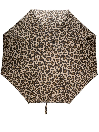Shop Mackintosh Heriot Whangee-handle Umbrella In Neutrals