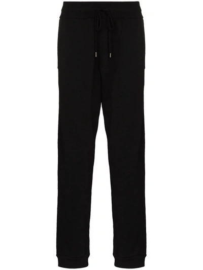 Shop Ferragamo Straight-leg Track Pants In Black