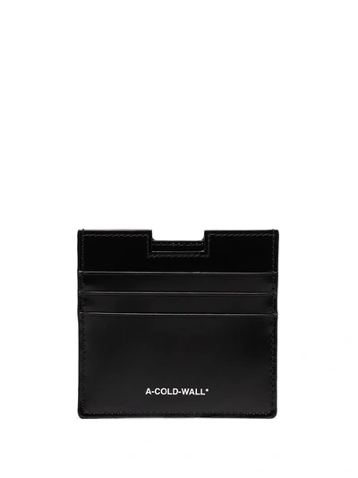 Shop A-cold-wall* Sheet Leather Cardholder In Black