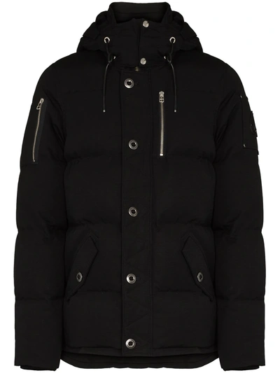 Shop Moose Knuckles Forestville Padded Jacket In Black