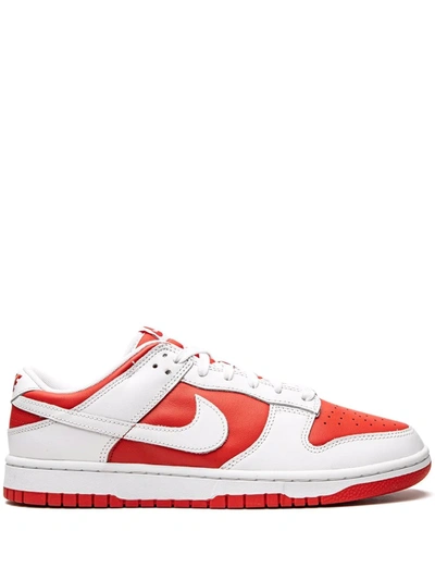Shop Nike Dunk Low "university Red 2021" Sneakers In White