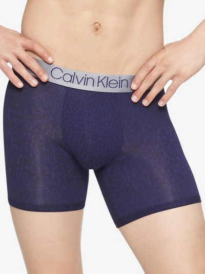 Shop Calvin Klein Ultra-soft Modal Boxer Brief In Bayou Blue