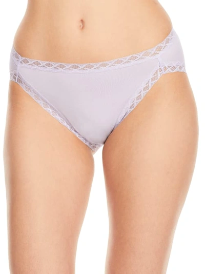 Shop Natori Bliss Cotton French Cut In Frosted Purple