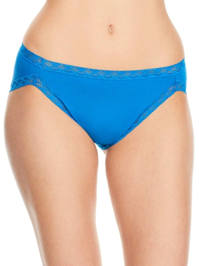 Shop Natori Bliss Cotton French Cut In Imperial Blue
