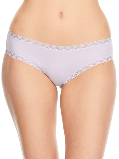 Shop Natori Bliss Cotton Girl Brief In Frosted Purple