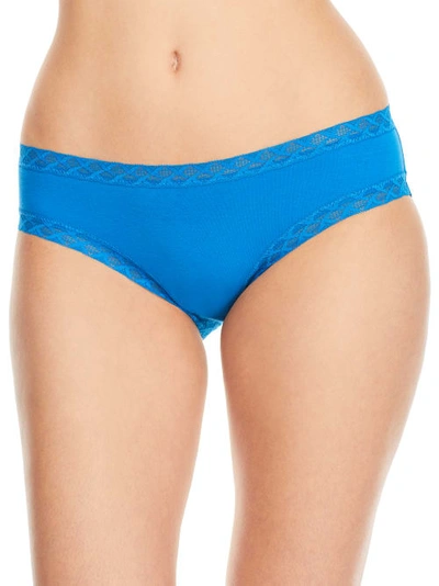 Shop Natori Bliss Cotton Girl Brief In Imperial Blue