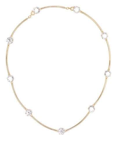 Shop Swarovski Constella Crystal Necklace In 金色