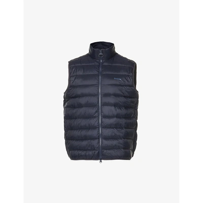 Shop Barbour Men's Navy Bretby Quilted Shell Gilet