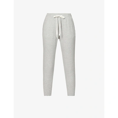 Shop Splits59 Reena 7/8 High-rise Stretch-jersey Jogging Bottoms In Heather Grey