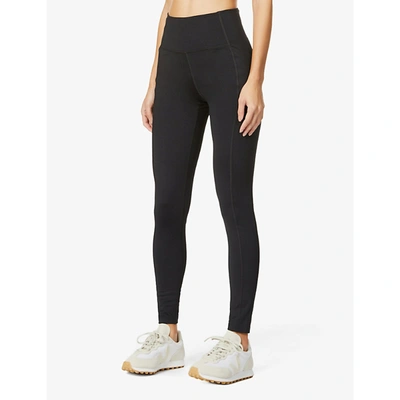 Girlfriend Collective Compressive High-rise Stretch-recycled Polyester Leggings In Black