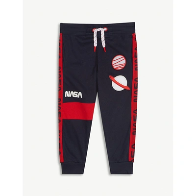 Shop Fabric Flavours Boys Navy Kids Nasa Planet Patches Cotton Jogging Bottoms 3-10 Years 7-8 Years