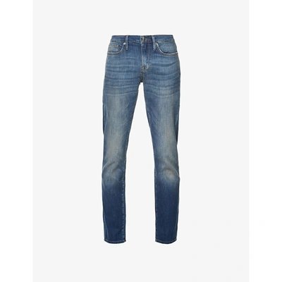 Shop Frame Mens Fordham L'homme Slim-fit Tapered Stretch-denim Jeans 33