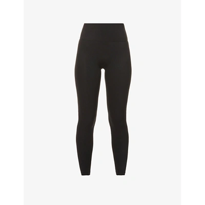 Shop Adanola Ultimate Tall Mid-rise Stretch-jersey Leggings In Black