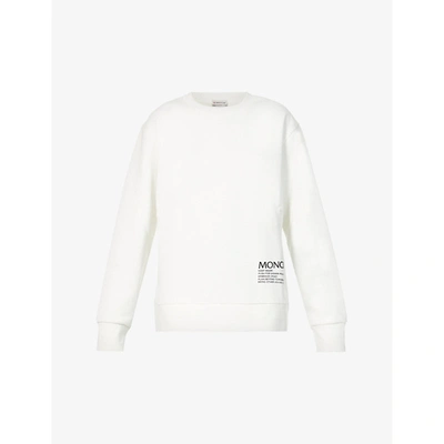 Shop Moncler Logo-print Cotton-blend Sweatshirt In Miscellaneous