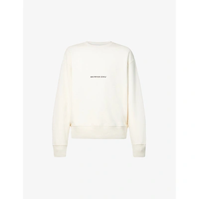 Mki Miyuki Zoku Staple Brand print Cotton blend Sweatshirt In Raw