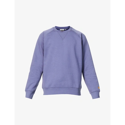 Shop Carhartt Mens Cold Viola Chase Cotton-blend Sweatshirt L
