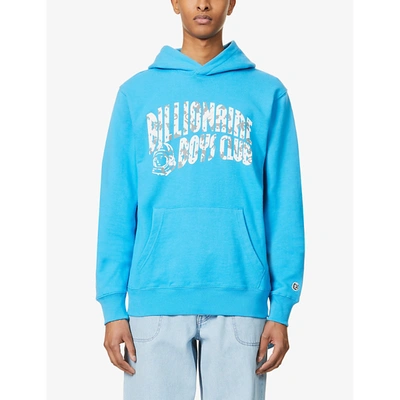 Shop Billionaire Boys Club Mens Aqua Confetti Logo-print Cotton-jersey Hoody L