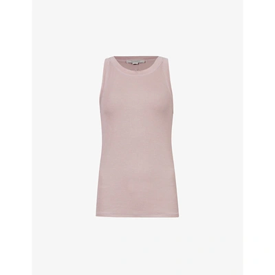 Shop Allsaints Womens Pink Rina Stretch-jersey Tank Top