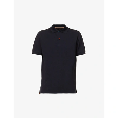 Shop Paul Smith Mens Black Rainbow Button Short-sleeve Cotton-piqué Polo Shirt Xl