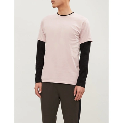 Shop Colorful Standard Crewneck Organic Cotton-jersey T-shirt In Faded Pink