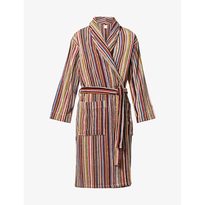 Paul Smith Signature Stripe Cotton-jersey Dressing Gown In Multicolor |  ModeSens