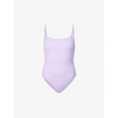 Shop Melissa Odabash Womens Lilac Tosca Ring-detail Swimsuit 6