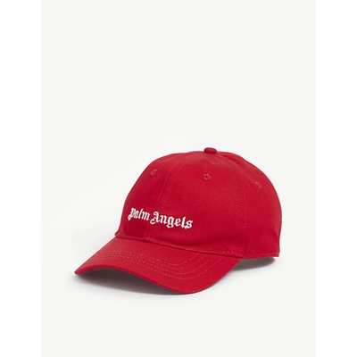 Shop Palm Angels Boys Red Kids Logo-embroidered Cotton Baseball Cap 6-10 Years Old 6-8 Years