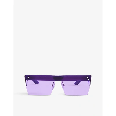 Shop Parley For The Oceans Clean Waves X M.i.a Interchangeable-lenses Parley Ocean Plastic® Sunglasses In Violet Purple