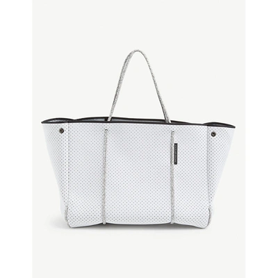 Shop State Of Escape White Grey Escape Dual-tone Neoprene Tote Bag 1 Size