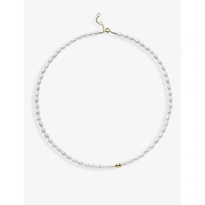 Shop The Alkemistry Women's 18ct Yellow Gold Vianna 18ct Yellow-gold And Pearl Necklace