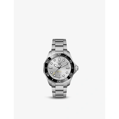 Shop Tag Heuer Mens Silver Wbp201c.ba0632 Aquaracer Stainless Steel Automatic Watch
