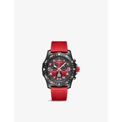 Shop Breitling Mens Red X823109a1k1s1 Endurance Pro Breitlight® And Rubber Quartz Watch