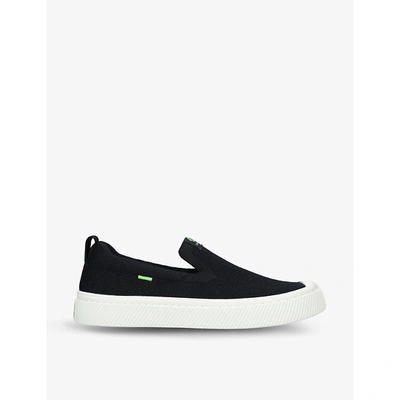 Shop Cariuma Women's Black Ibi Slip-on Bamboo And Recycled Pet Trainers