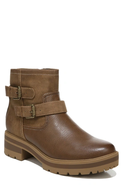 Shop Soul Naturalizer North Buckled Lug Sole Moto Boot In Cinnamon