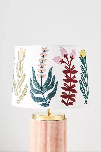 ANTHROPOLOGIE EMBROIDERED CELISE LAMP SHADE 45229951AA