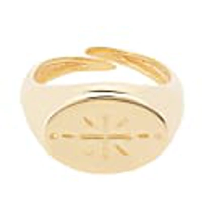 Shop Latelita Signet Ring Star Burst Gold