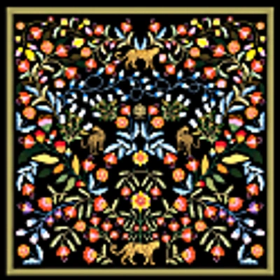 Jessie Zhao New York Double Sided Silk Scarf Of Night Imagination In Silk