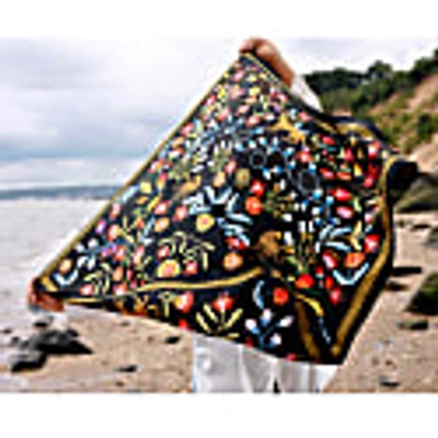 Jessie Zhao New York Double Sided Silk Scarf Of Night Imagination In Silk