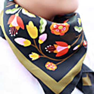 Jessie Zhao New York Double Sided Silk Scarf Of Night Imagination In Silk