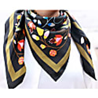 Jessie Zhao New York Double Sided Silk Scarf Of Night Imagination In Silk