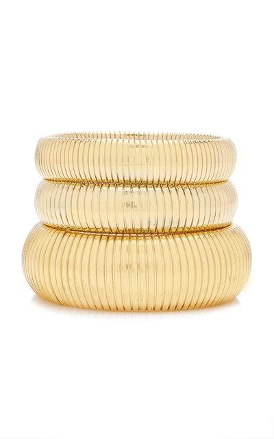 Shop Ben-amun Exclusive Cobra 24k Gold-plated Bracelet Set