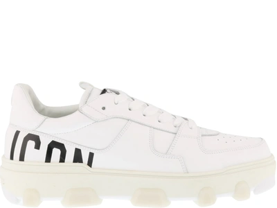 Shop Dsquared2 Icon Basket Sneakers In White